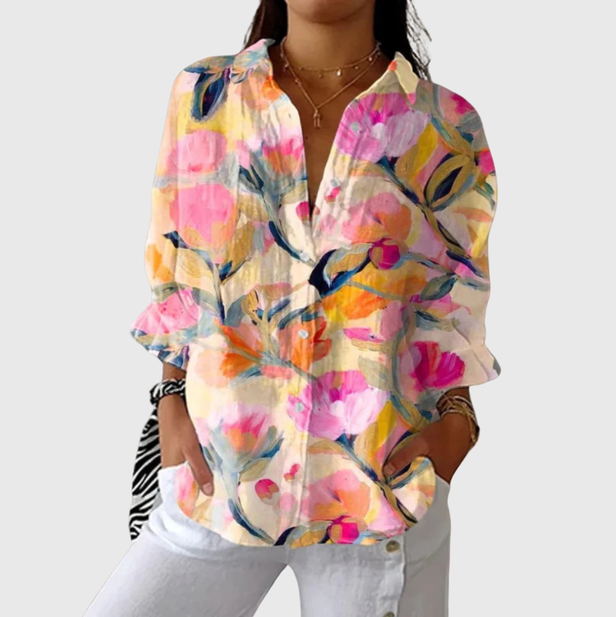 Blusa estampada ligera y colorida