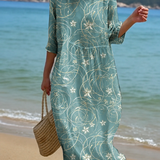 Vestido casual de mujer con estampado floral