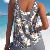 Helena | Tankini floral que favorece la figura sin marcar