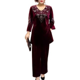 Elvire | Conjunto de Terciopelo Elegante de Dos Piezas