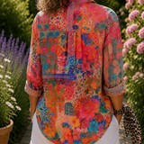 Anica | Blusa Artística Vibrante