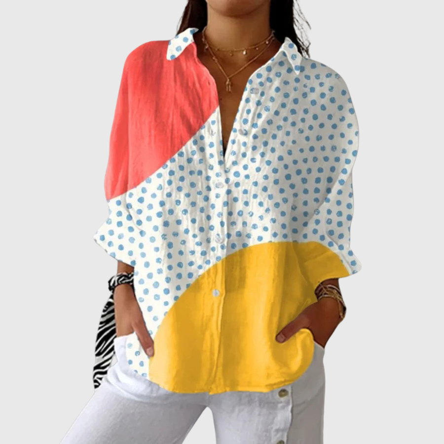 Blusa ligera y colorida con estampado