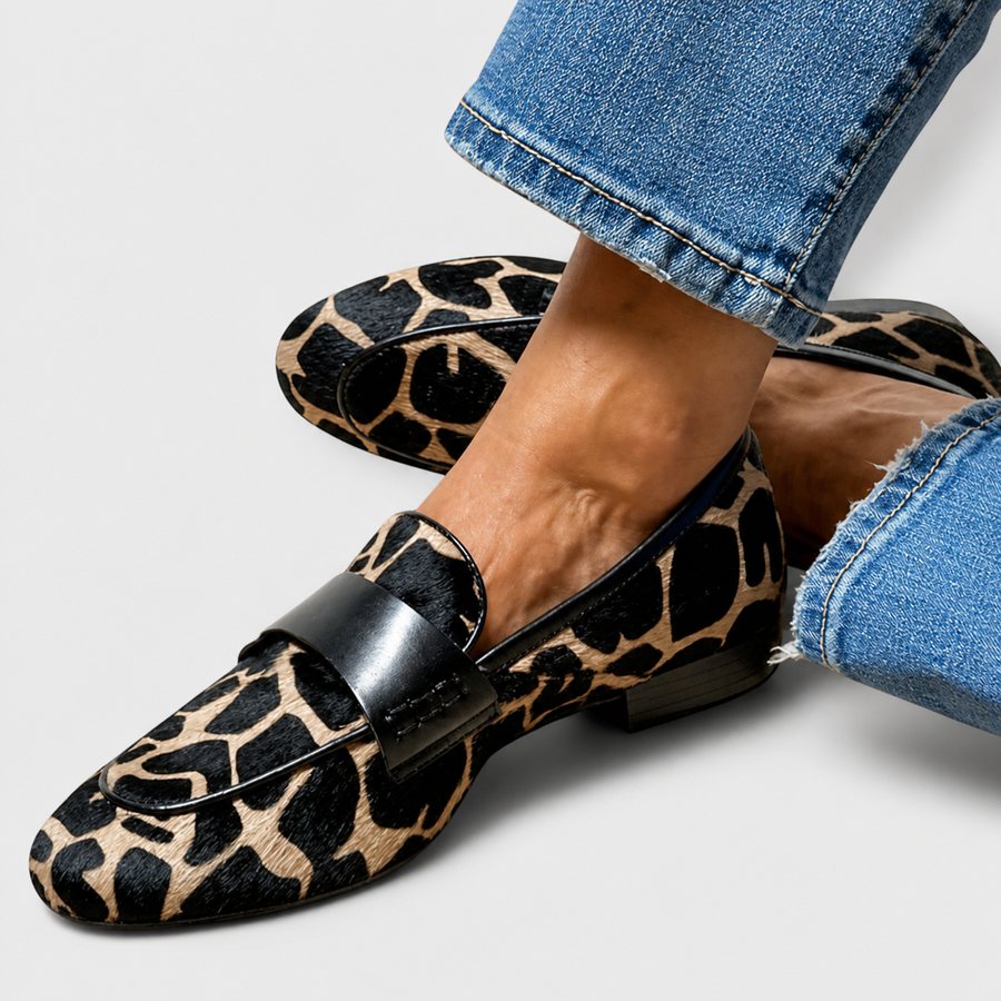Léonie™ | Mocasín Leopardo