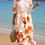 Vestido casual de mujer con estampado floral
