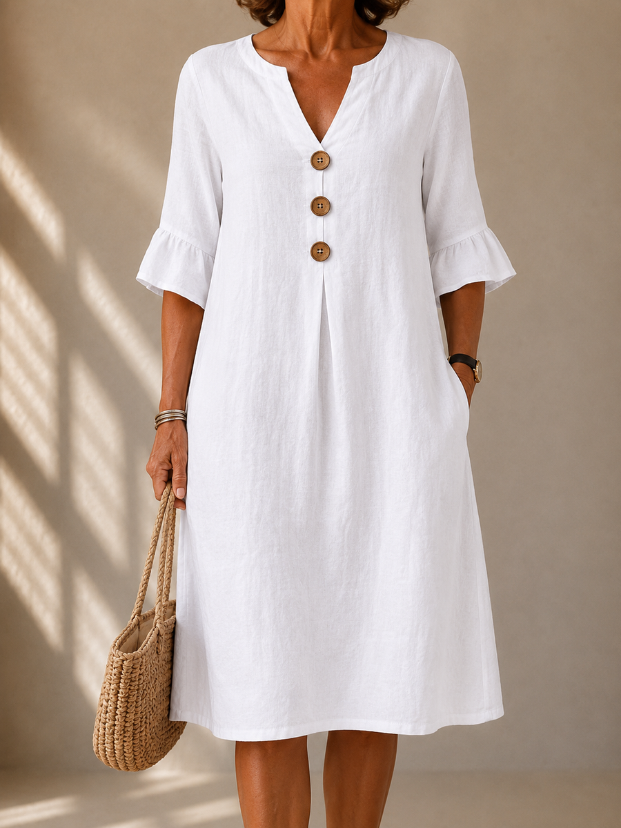 Alba™ | Vestido de Botones