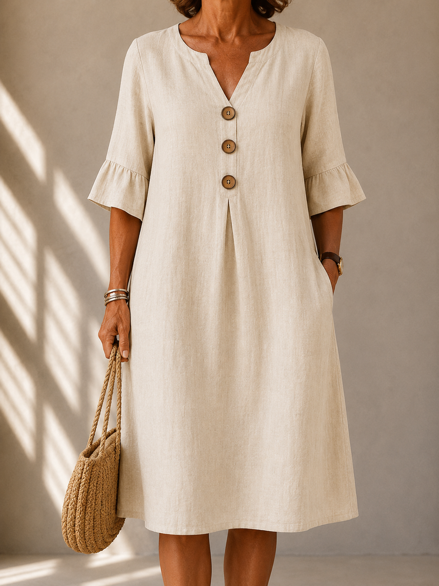 Leonor™ | Vestido de Botones