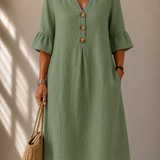 Margarita™ | Vestido de Botones