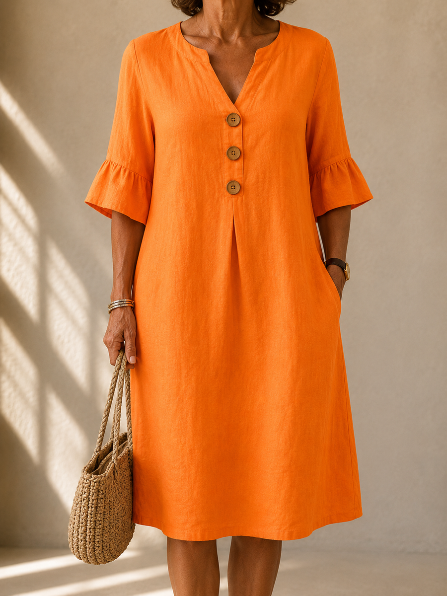 Azucena™ | Vestido de Botones