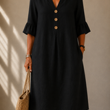Silvia™ | Vestido de Botones