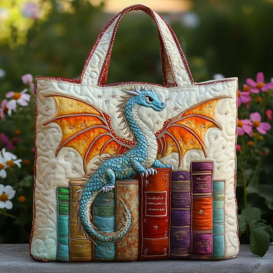 Bolsa Acolchada - Dragón Esmeralda Guardián de los Libros