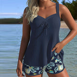 Laura | Tankini a Rayas con Short de Playa