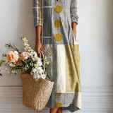 Matilde | Vestido largo elegante de patchwork