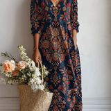 Elvira | Vestido largo vintage Medianoche