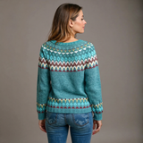 Gloria | Jersey de punto tipo isla vintage