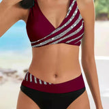 Mona | Bikini estampado en tonos cálidos que favorece