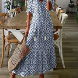 Élodie™ — Vestido maxi floral de terciopelo elegante