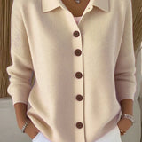 Josefina | Chaqueta de Punto con Cuello y Botones