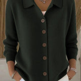 Josefina | Chaqueta de Punto con Cuello y Botones