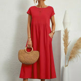 Gabrielle™ — Vestido midi fluido, elegancia atemporal