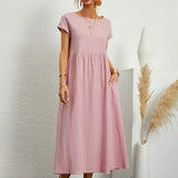 Gabrielle™ — Vestido midi fluido, elegancia atemporal