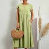 Gabrielle™ — Vestido midi fluido, elegancia atemporal