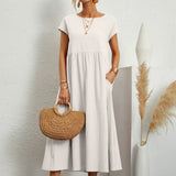 Gabrielle™ — Vestido midi fluido, elegancia atemporal