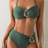 Patricia | Bikini de dos piezas con tirantes y hebilla de metal