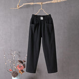 Alyra - Pantalones Relax con Bolsillos