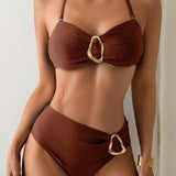 Patricia | Bikini de dos piezas con tirantes y hebilla de metal