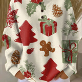 Andrea | Jersey navideño con abetos y regalos