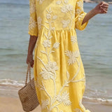 Vestido casual de mujer con estampado floral