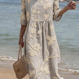 Vestido casual de mujer con estampado floral
