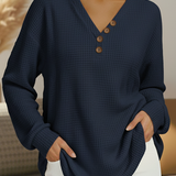 Victoria | Jersey liso con escote en V