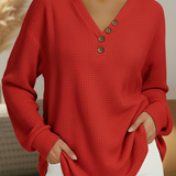 Victoria | Jersey liso con escote en V