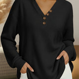 Victoria | Jersey liso con escote en V