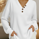 Victoria | Jersey liso con escote en V