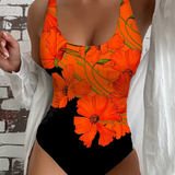 Lucy | Traje de baño de una pieza elegante con estampado floral
