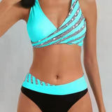 Mona | Bikini estampado en tonos cálidos que favorece