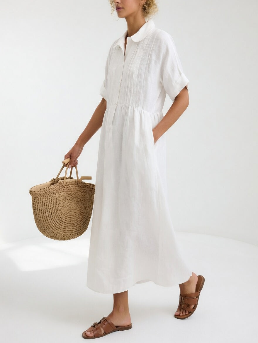 Lysandra™ - Vestido camisero fluido de verano