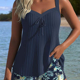 Laura | Tankini a Rayas con Short de Playa