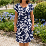 Mónica – Vestido Elegante y Fluido con Volantes