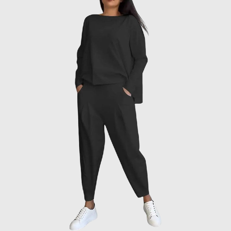 Thea | Conjunto de Dos Piezas con Cuello Redondo