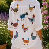Ingrid | Blusa Gallinitas Divertidas