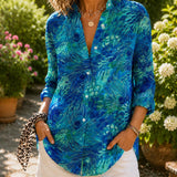 Lisa | Blusa Elegancia de Pavo Real