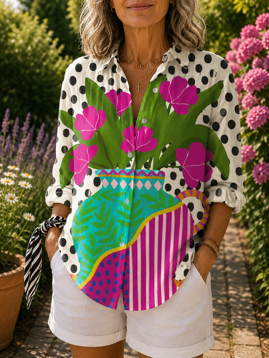 Amara | Blusa Jarrón en Flor