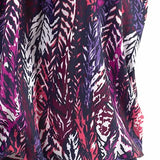 penacho | Conjunto de tankini con estampado de plumas que cubre el vientre