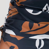 Isla | Conjunto de tankini con estampado de hojas tropicales