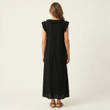 Josefina | Vestido Maxi con Escote en V y Volantes