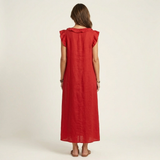 Josefina | Vestido Maxi con Escote en V y Volantes