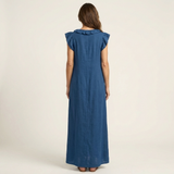 Josefina | Vestido Maxi con Escote en V y Volantes